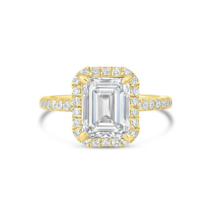 1.22 CT Elongated Cushion Solitaire Moissanite Engagement Ring