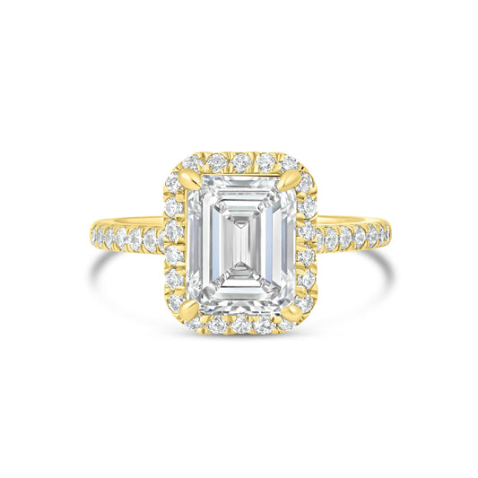 1.22 CT Elongated Cushion Solitaire Moissanite Engagement Ring