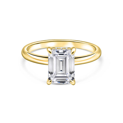 1.22 CT Elongated Cushion Solitaire Moissanite Engagement Ring