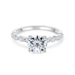 1.22 CT Elongated Cushion Solitaire Moissanite Engagement Ring