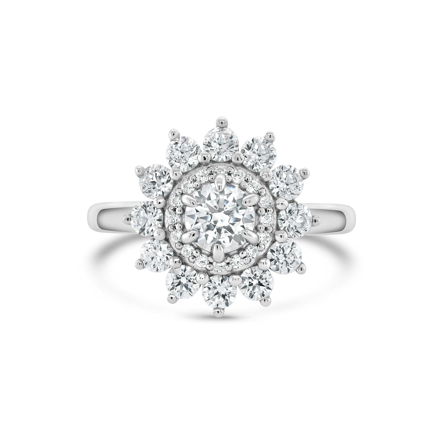 1.22 CT Elongated Cushion Solitaire Moissanite Engagement Ring