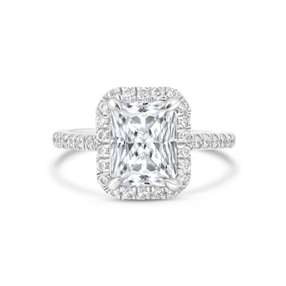 1.22 CT Elongated Cushion Solitaire Moissanite Engagement Ring