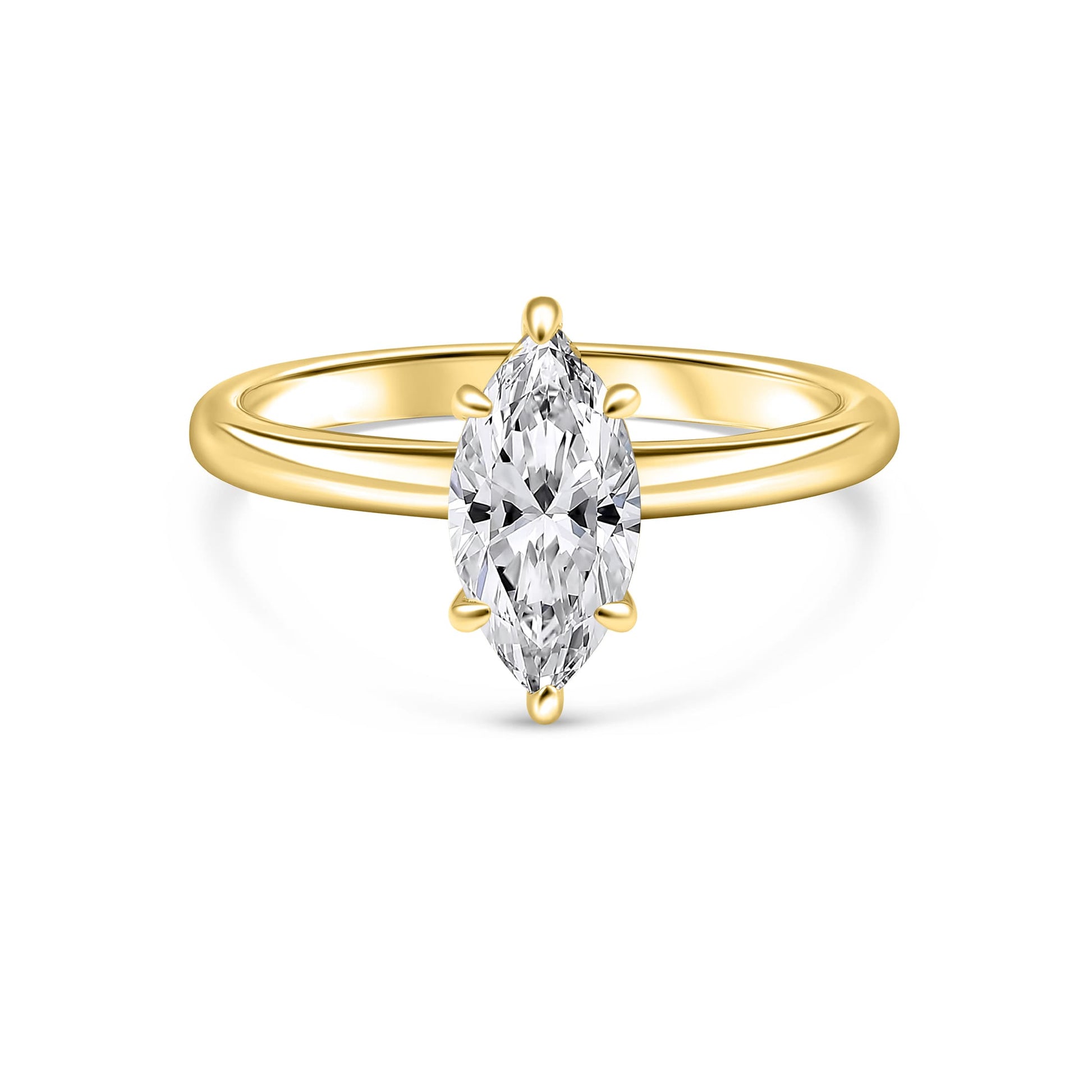 1.22 CT Elongated Cushion Solitaire Moissanite Engagement Ring