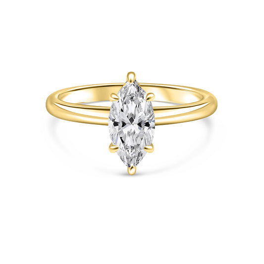 1.22 CT Elongated Cushion Solitaire Moissanite Engagement Ring