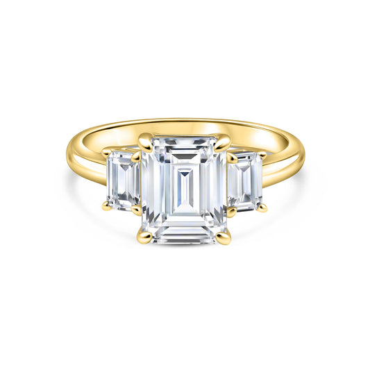 1.22 CT Elongated Cushion Solitaire Moissanite Engagement Ring