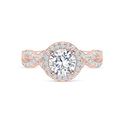1.22 CT Elongated Cushion Solitaire Moissanite Engagement Ring