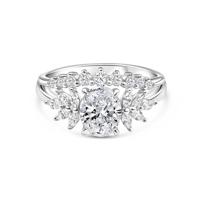 1.22 CT Elongated Cushion Solitaire Moissanite Engagement Ring
