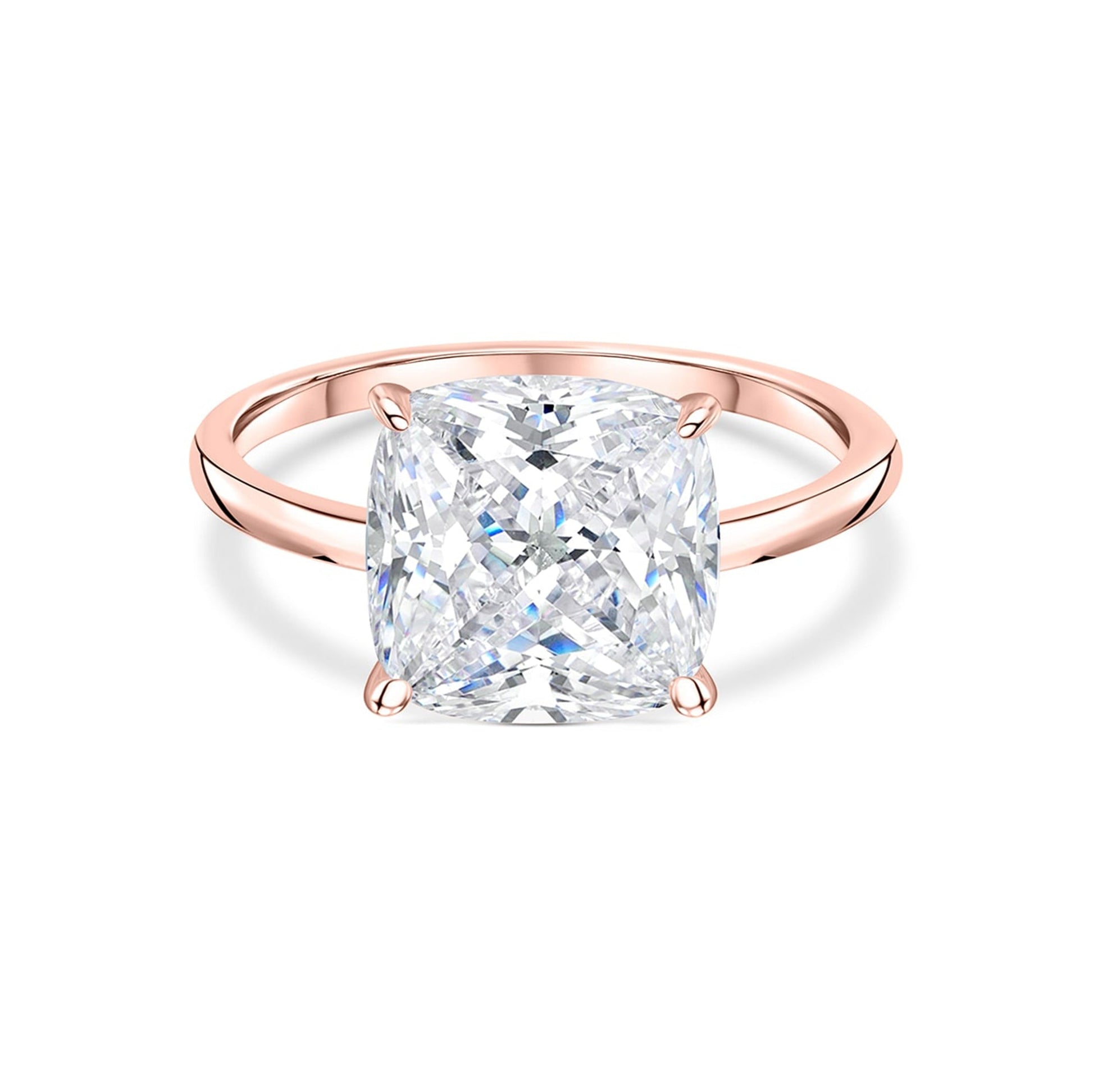 1.22 CT Elongated Cushion Solitaire Moissanite Engagement Ring