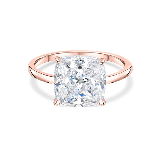 1.22 CT Elongated Cushion Solitaire Moissanite Engagement Ring