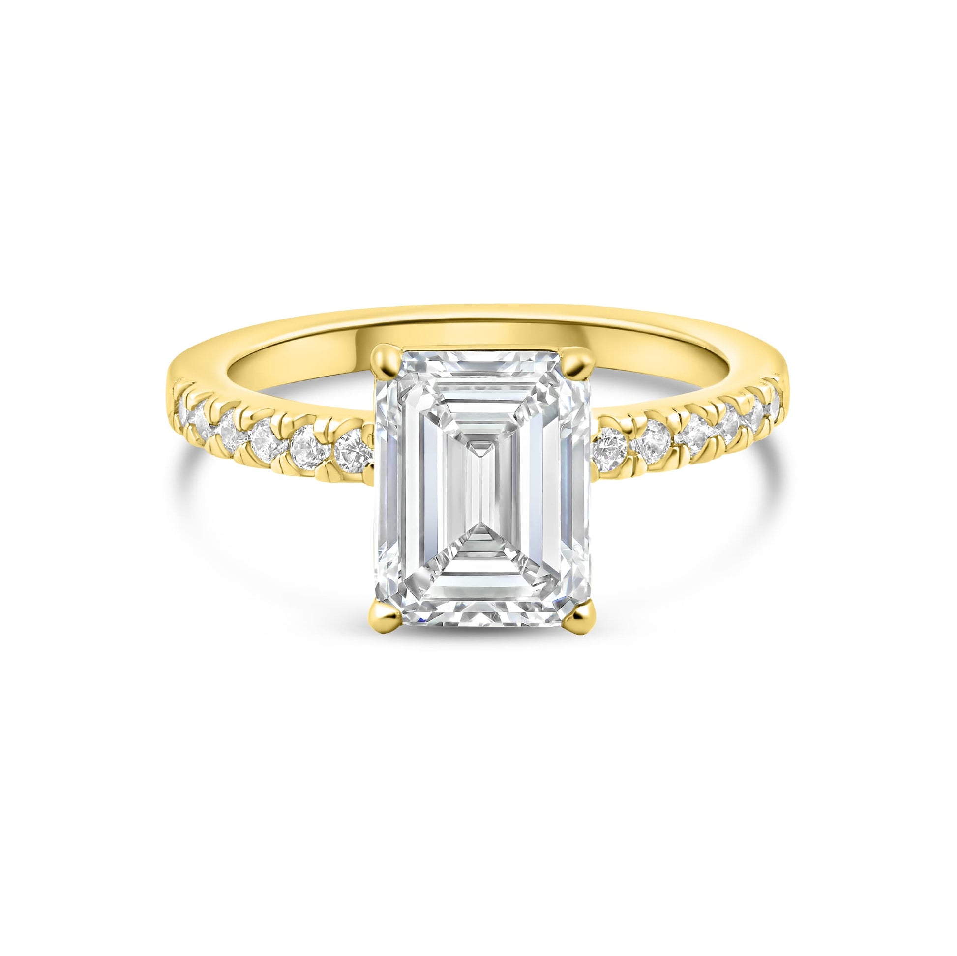 1.22 CT Elongated Cushion Solitaire Moissanite Engagement Ring