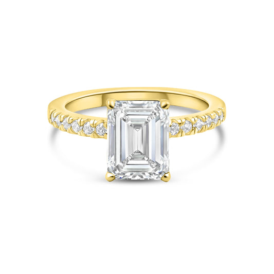 1.22 CT Elongated Cushion Solitaire Moissanite Engagement Ring