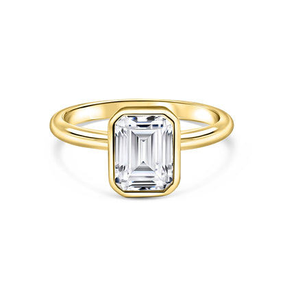 1.22 CT Elongated Cushion Solitaire Moissanite Engagement Ring