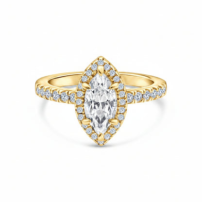 1.22 CT Elongated Cushion Solitaire Moissanite Engagement Ring