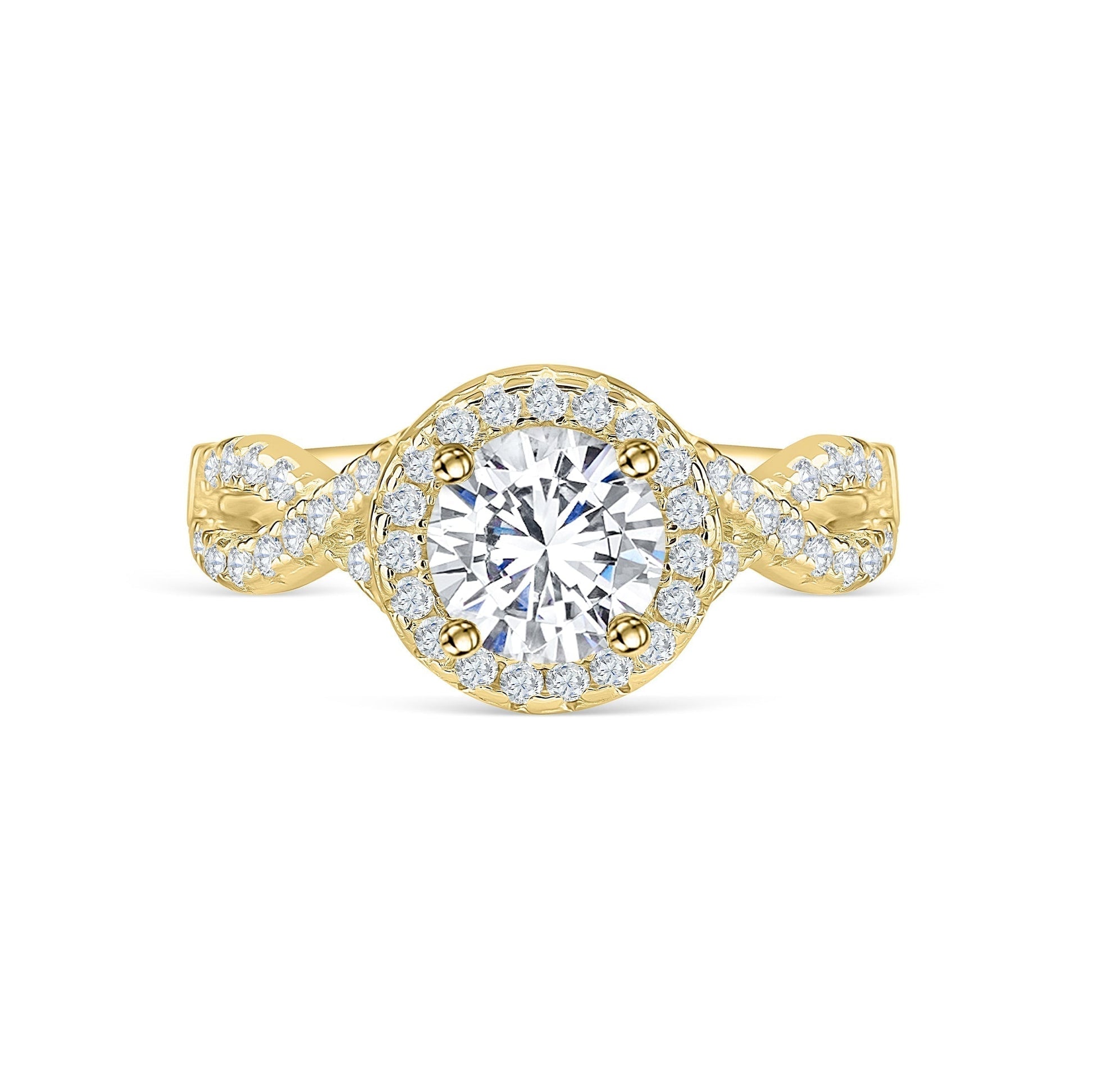 1.22 CT Elongated Cushion Solitaire Moissanite Engagement Ring