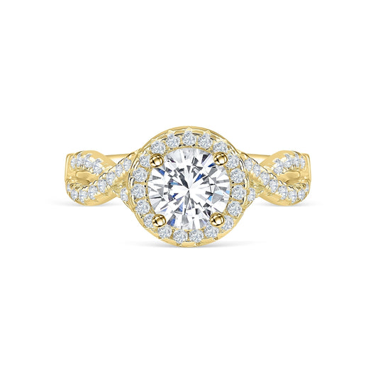 1.22 CT Elongated Cushion Solitaire Moissanite Engagement Ring