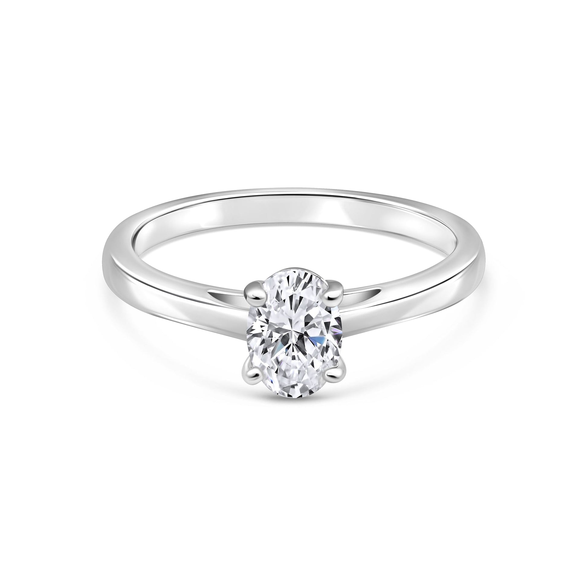 1.22 CT Elongated Cushion Solitaire Moissanite Engagement Ring