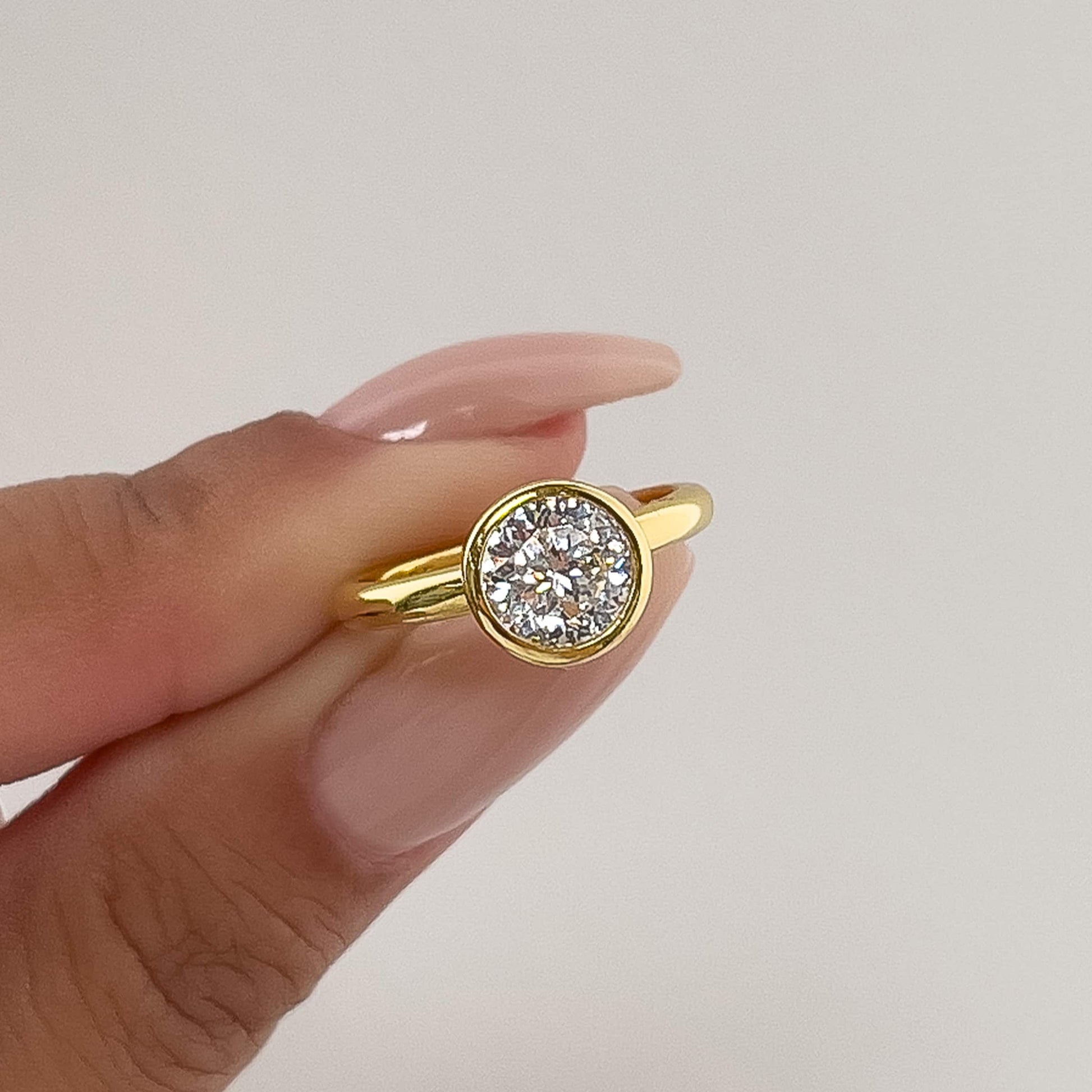 1.22 CT Elongated Cushion Solitaire Moissanite Engagement Ring