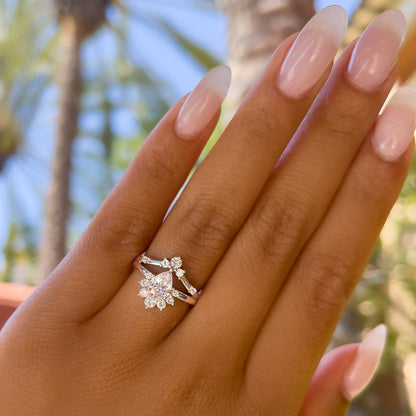 1.22 CT Elongated Cushion Solitaire Moissanite Engagement Ring