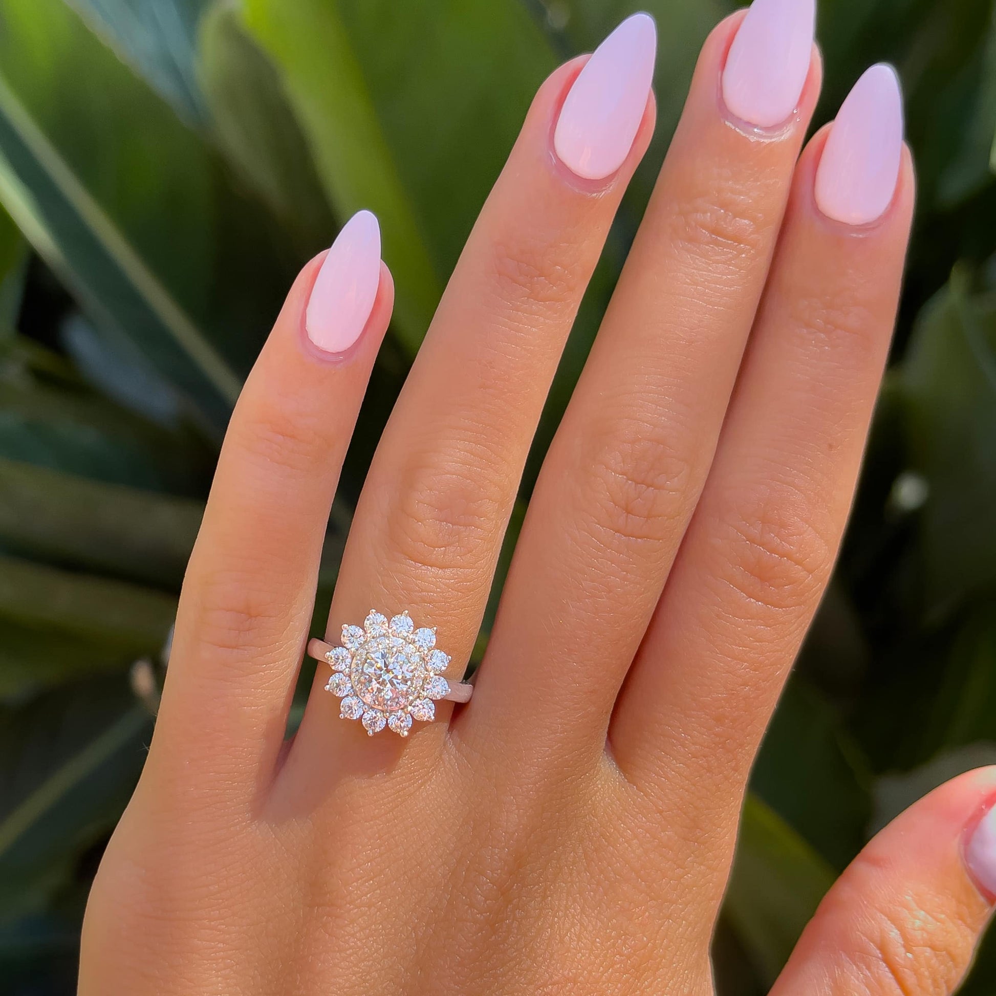 1.22 CT Elongated Cushion Solitaire Moissanite Engagement Ring