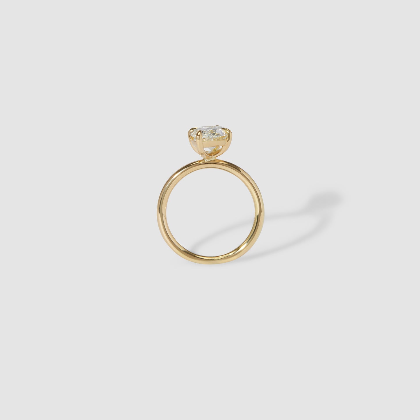 1 CT Pear Solitaire Moissanite Engagement Ring