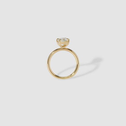1 CT Pear Solitaire Moissanite Engagement Ring