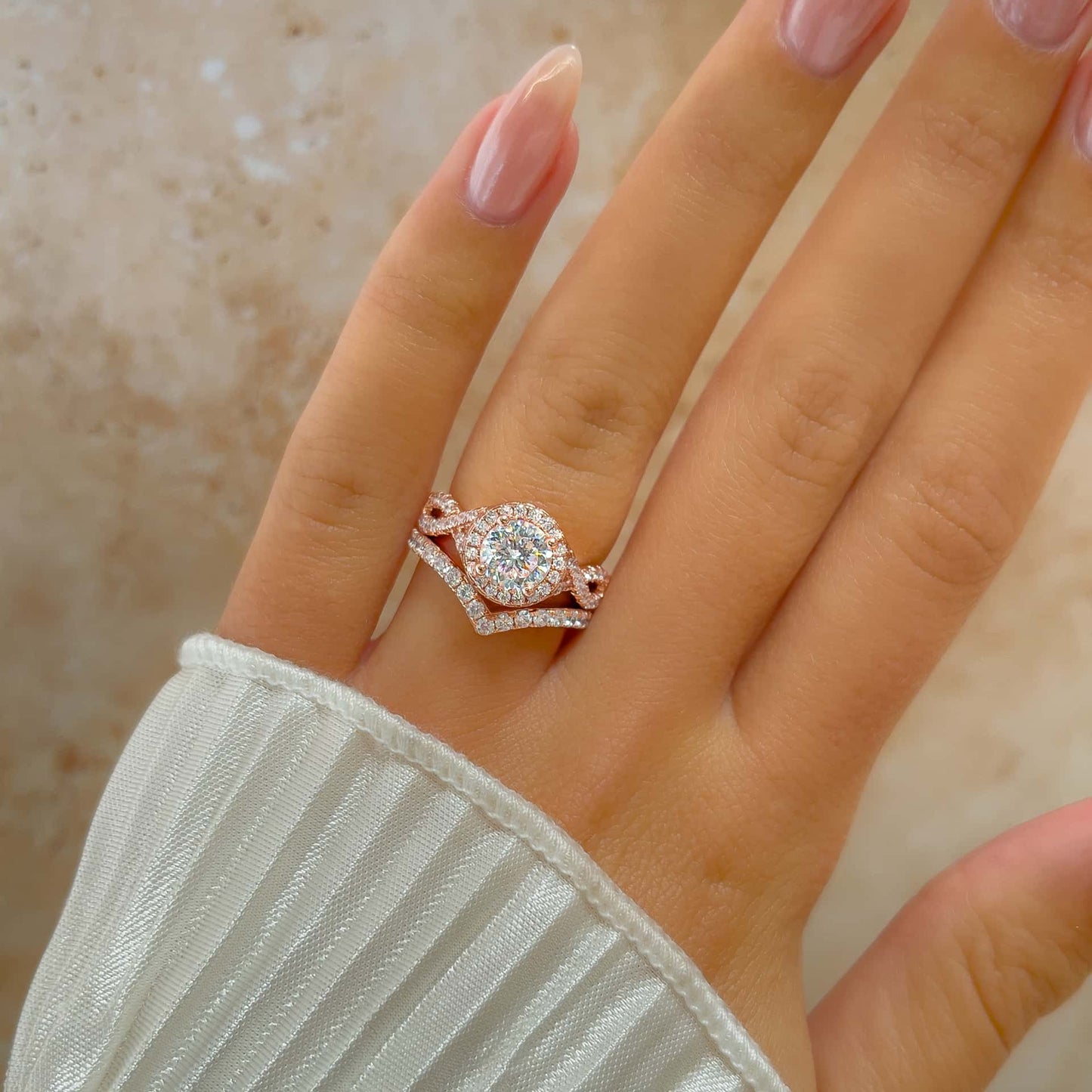 1.22 CT Elongated Cushion Solitaire Moissanite Engagement Ring