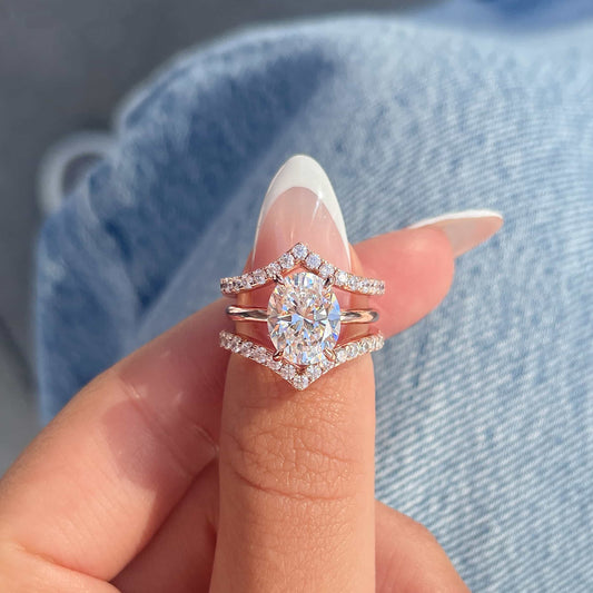1.22 CT Elongated Cushion Solitaire Moissanite Engagement Ring