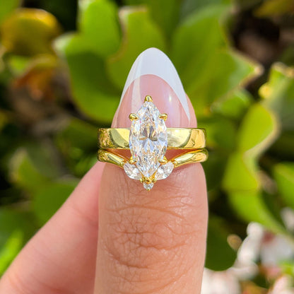 1.22 CT Elongated Cushion Solitaire Moissanite Engagement Ring