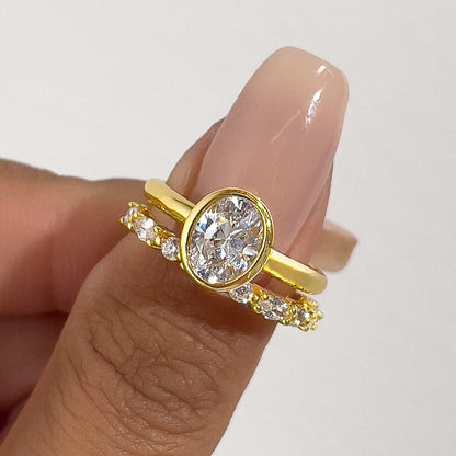1.22 CT Elongated Cushion Solitaire Moissanite Engagement Ring