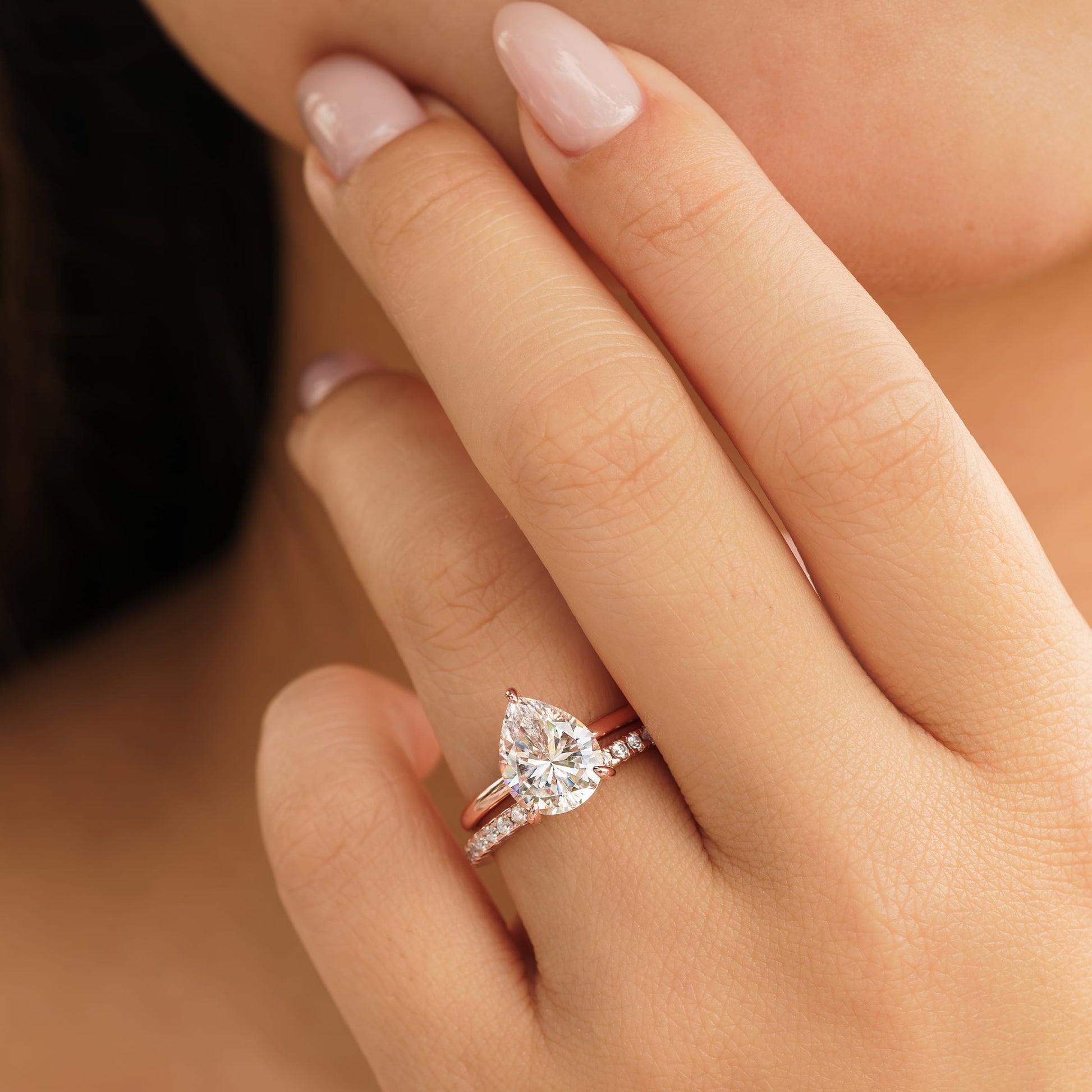 1.22 CT Elongated Cushion Solitaire Moissanite Engagement Ring