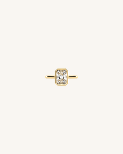 1 CT Radiant Solitaire Moissanite Engagement Ring