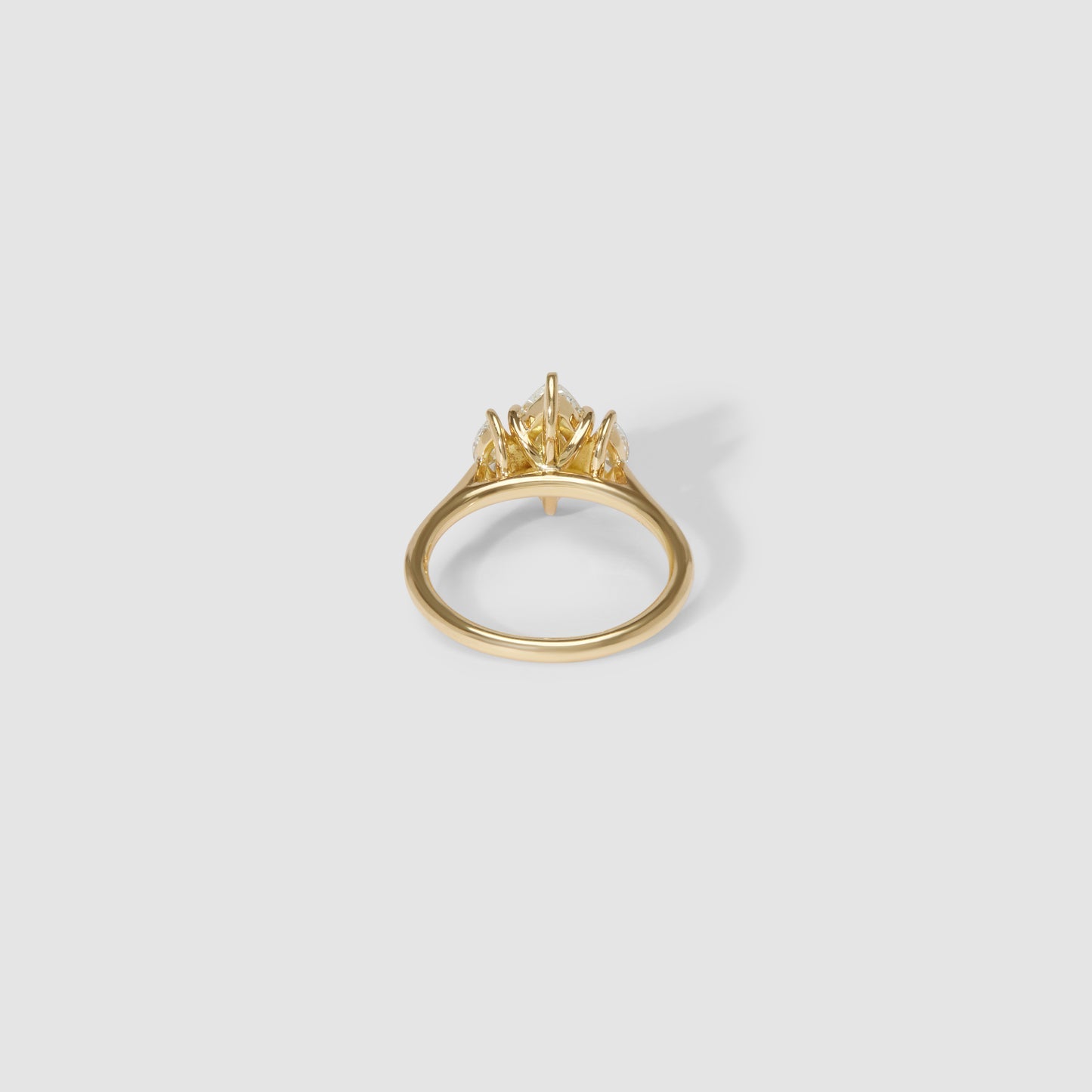1 CT Marquise Three Stone Moissanite Engagement Ring