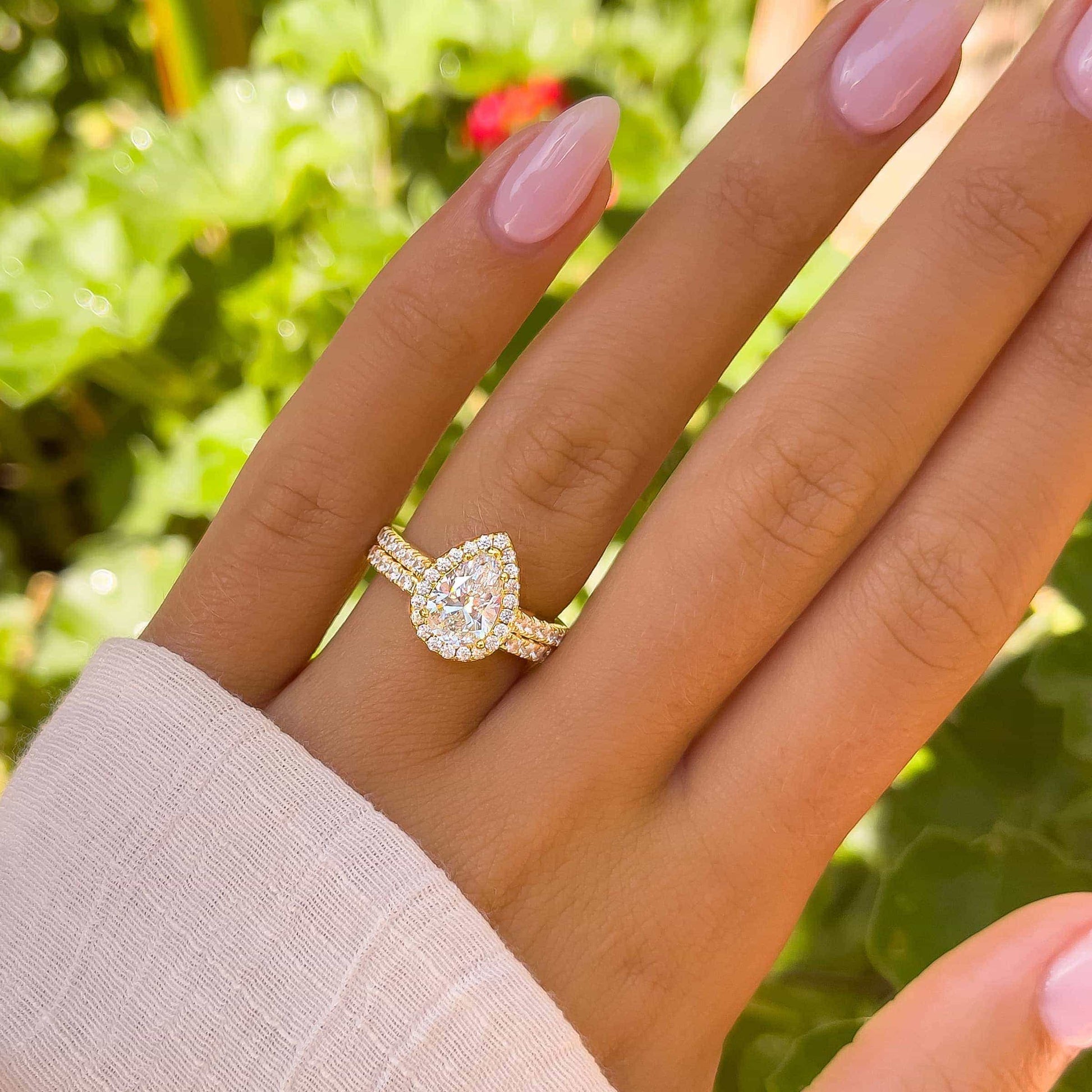 1.22 CT Elongated Cushion Solitaire Moissanite Engagement Ring