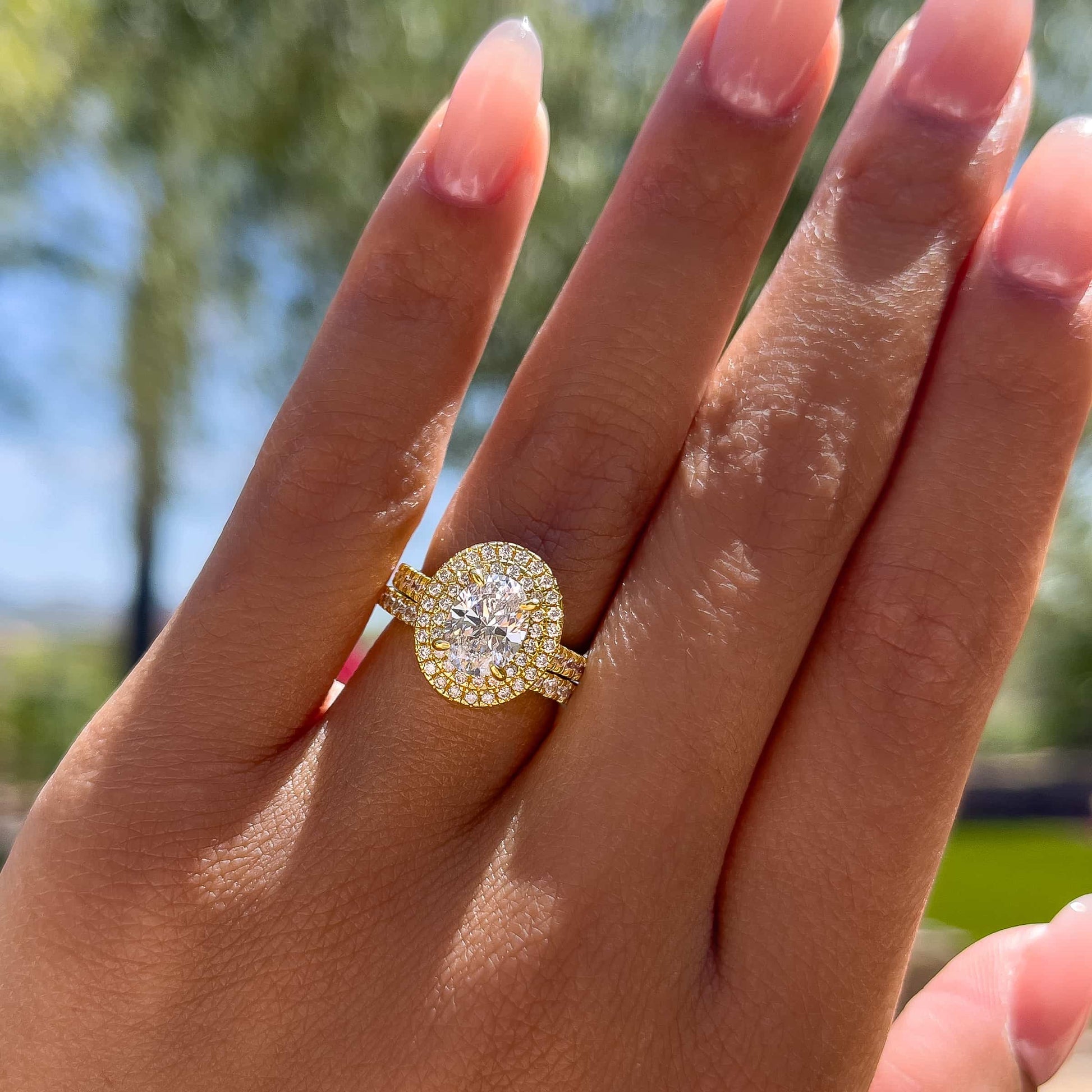 1.22 CT Elongated Cushion Solitaire Moissanite Engagement Ring