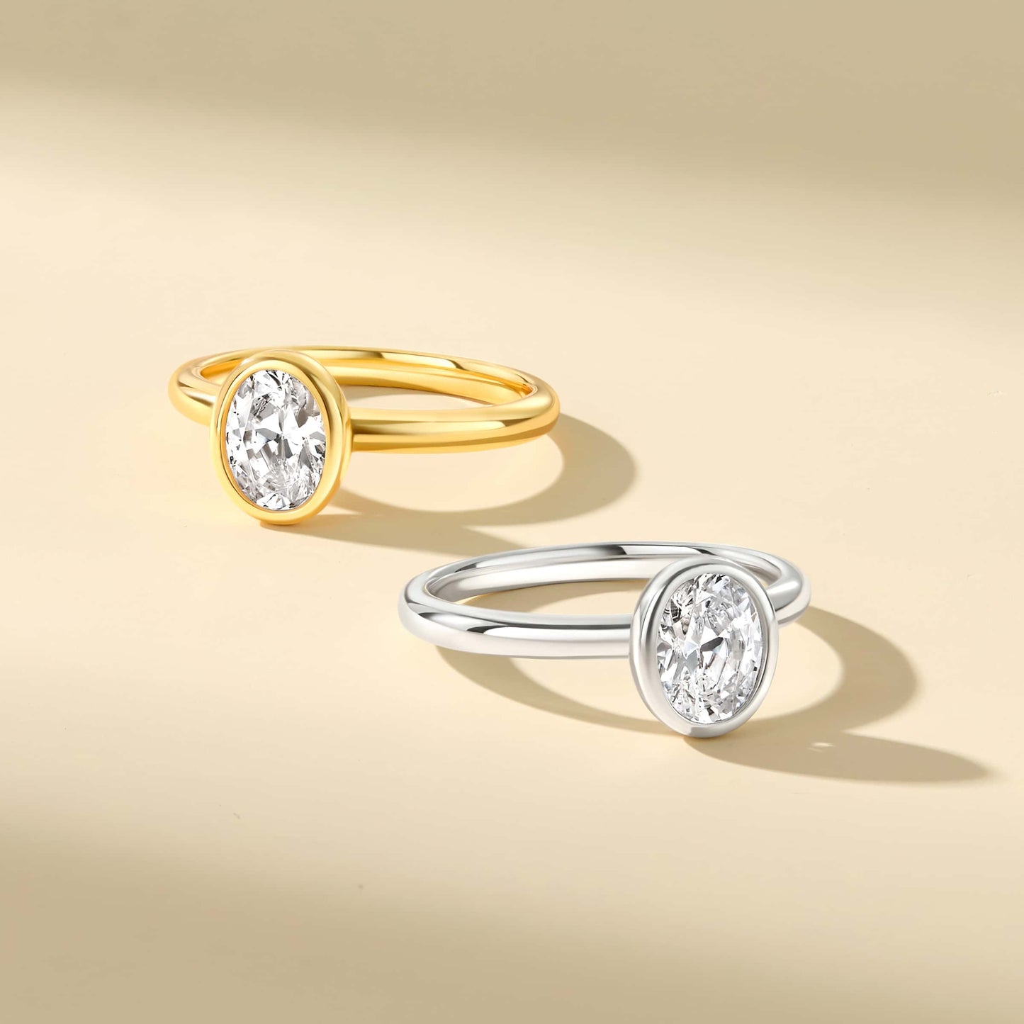 1.22 CT Elongated Cushion Solitaire Moissanite Engagement Ring