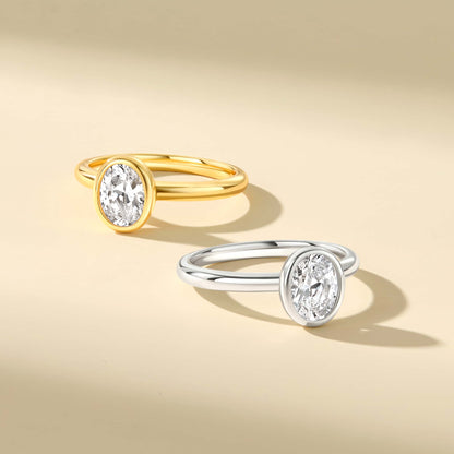 1.22 CT Elongated Cushion Solitaire Moissanite Engagement Ring