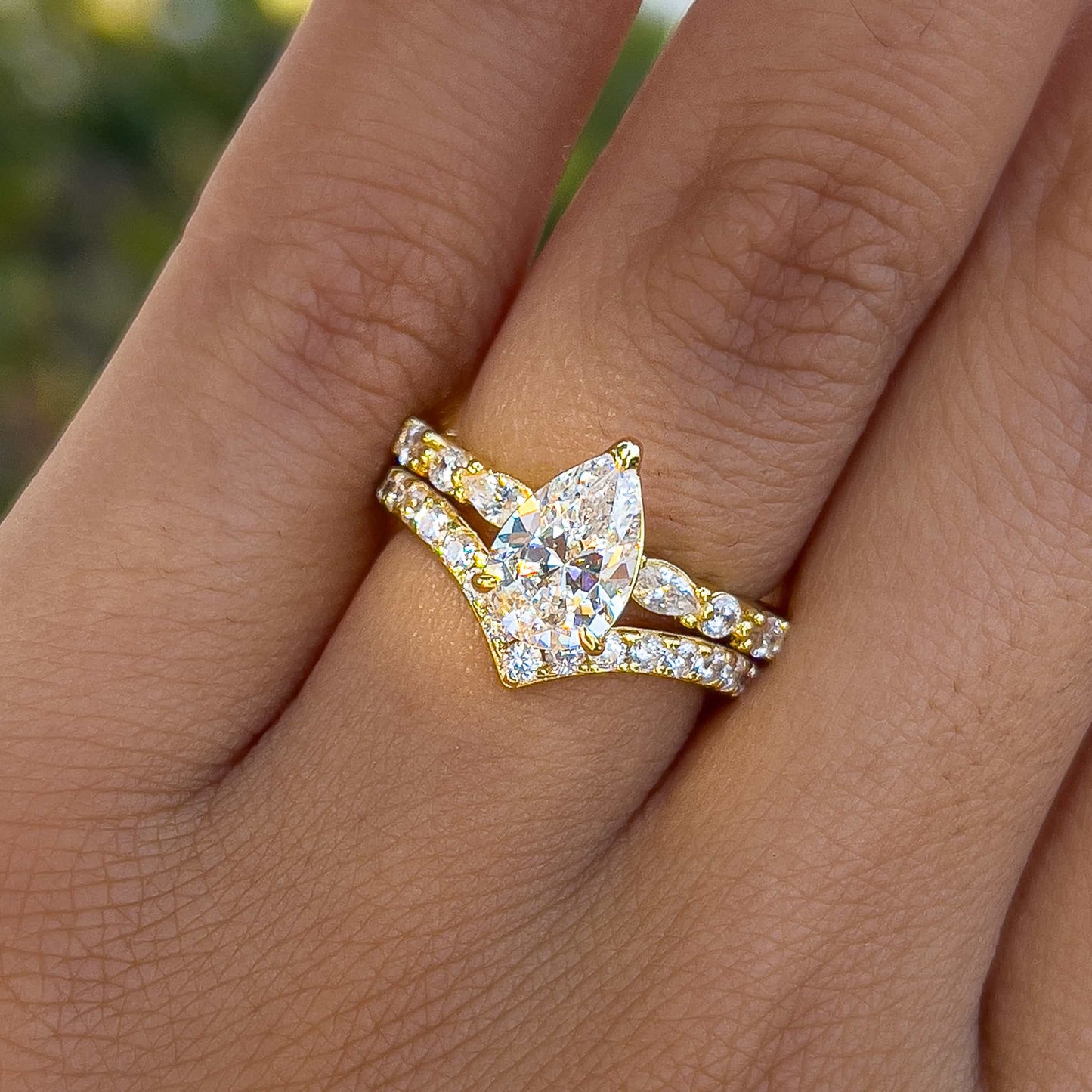 1.22 CT Elongated Cushion Solitaire Moissanite Engagement Ring