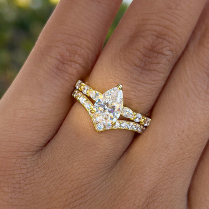 1.22 CT Elongated Cushion Solitaire Moissanite Engagement Ring