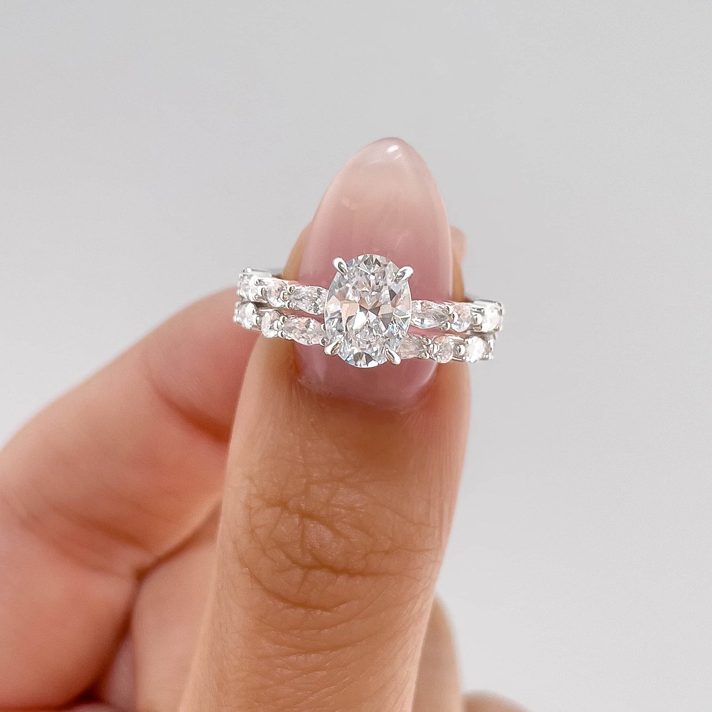 1.22 CT Elongated Cushion Solitaire Moissanite Engagement Ring