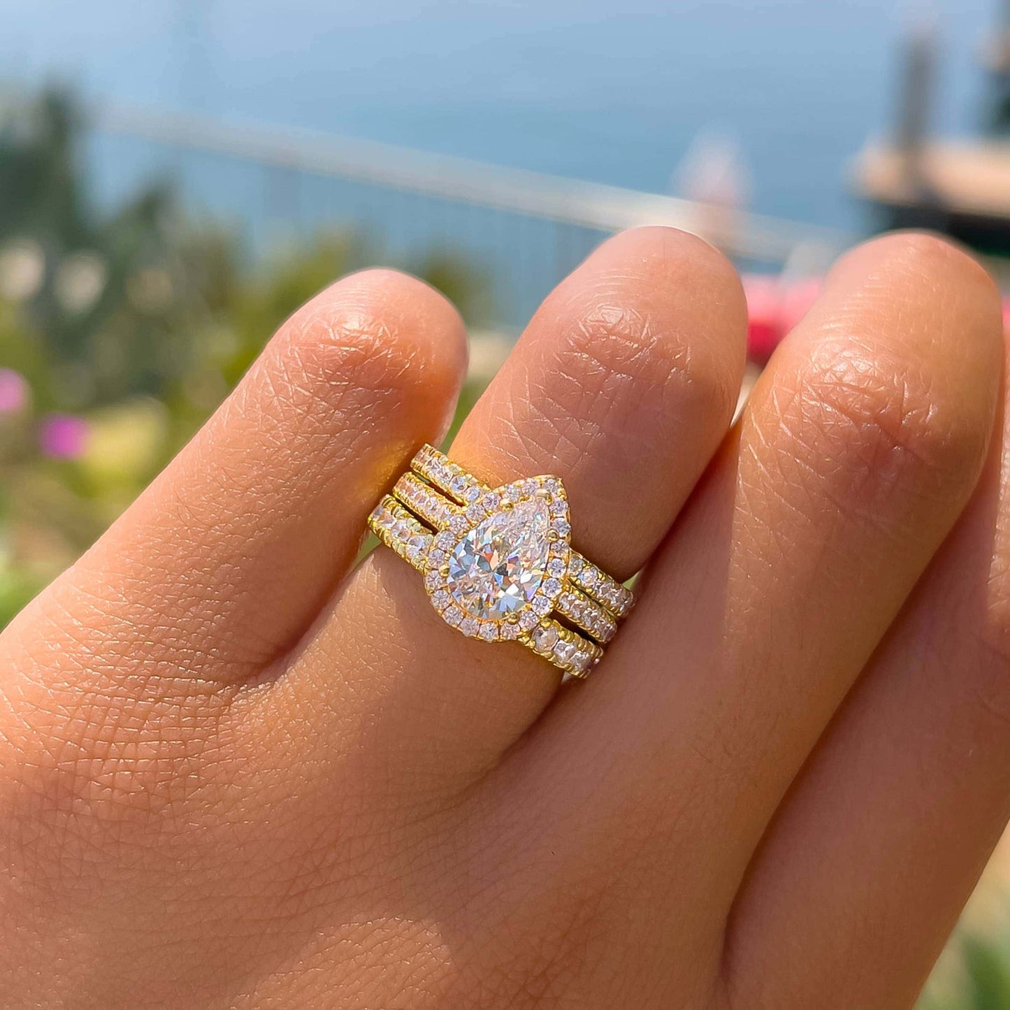 1.22 CT Elongated Cushion Solitaire Moissanite Engagement Ring