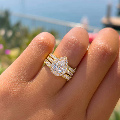 1.22 CT Elongated Cushion Solitaire Moissanite Engagement Ring