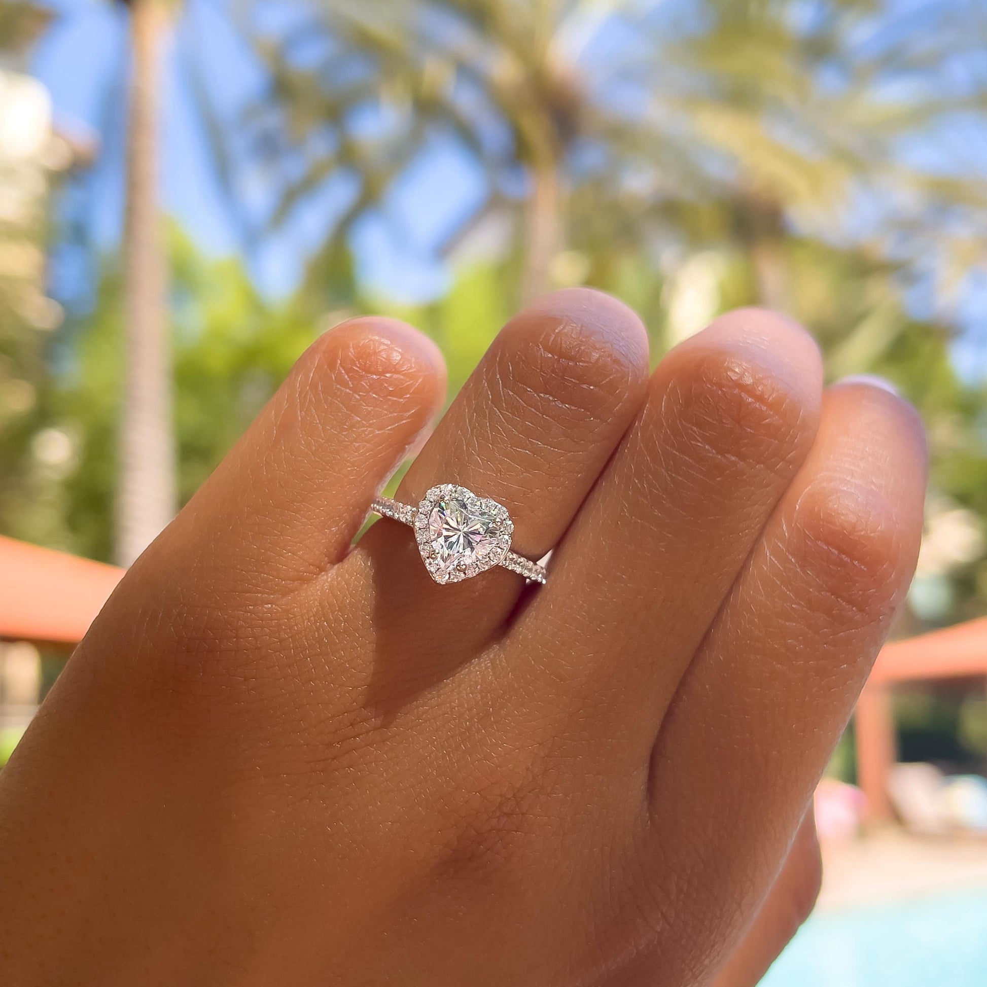 1.22 CT Elongated Cushion Solitaire Moissanite Engagement Ring