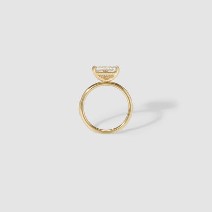 1 CT Radiant Solitaire Moissanite Engagement Ring