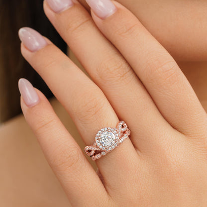 1.22 CT Elongated Cushion Solitaire Moissanite Engagement Ring