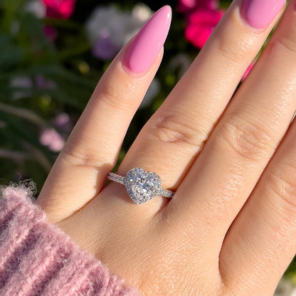 1.22 CT Elongated Cushion Solitaire Moissanite Engagement Ring
