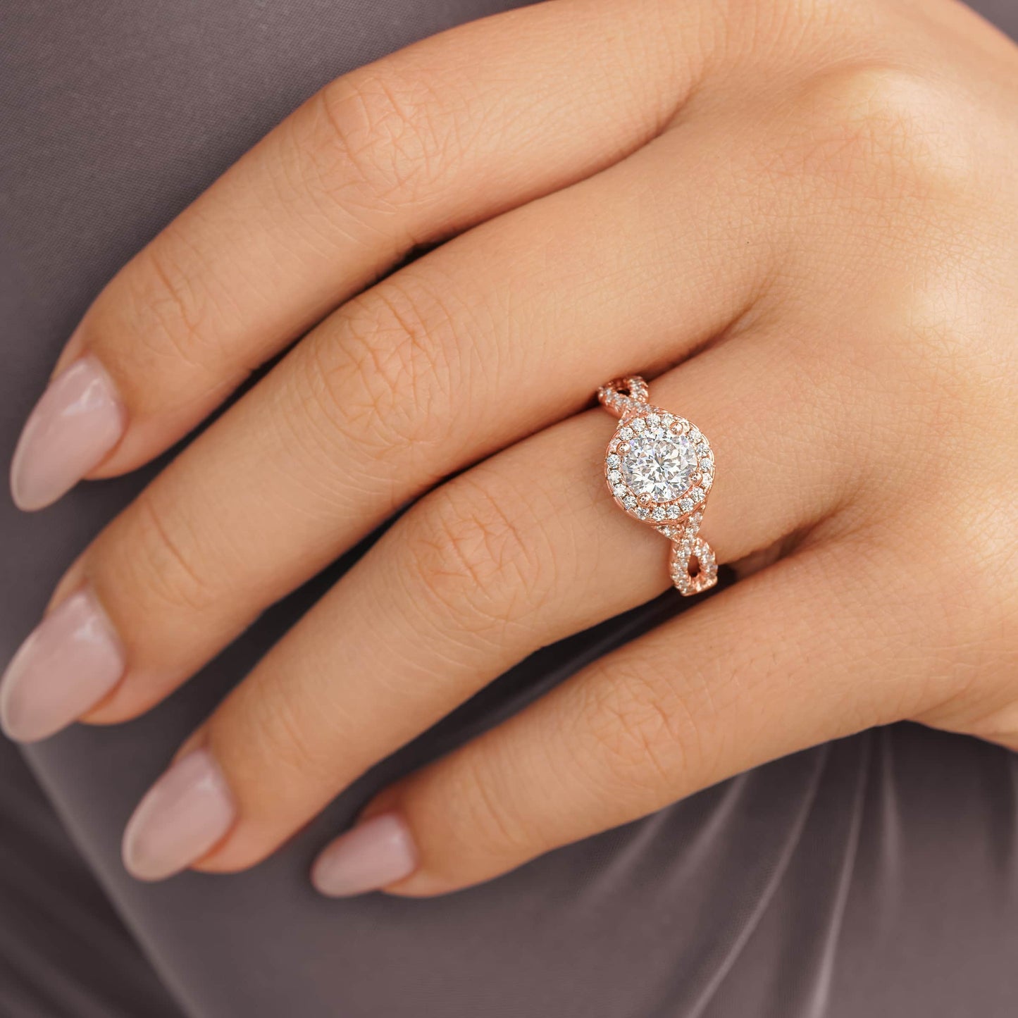 1.22 CT Elongated Cushion Solitaire Moissanite Engagement Ring