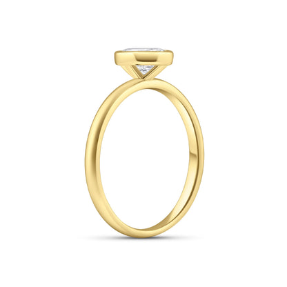 1.22 CT Elongated Cushion Solitaire Moissanite Engagement Ring
