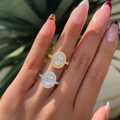1.22 CT Elongated Cushion Solitaire Moissanite Engagement Ring