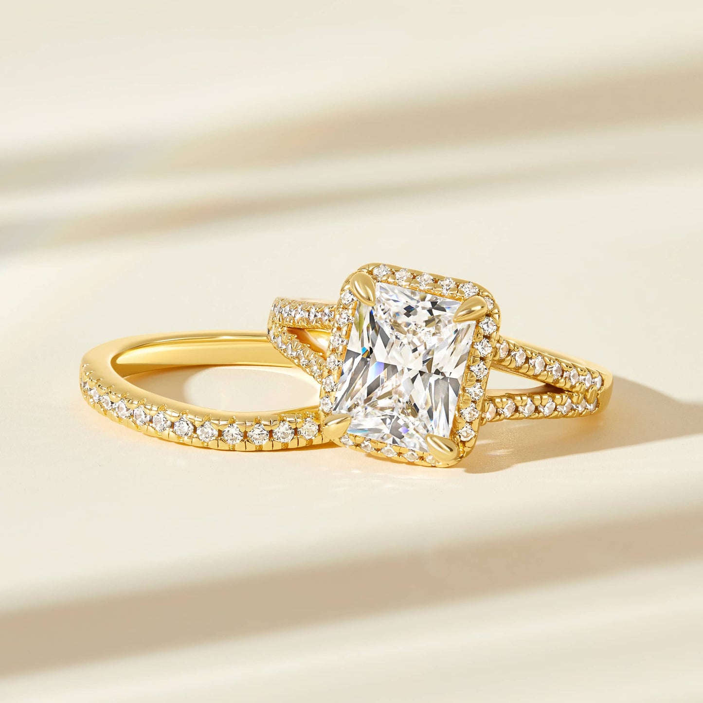 1.22 CT Elongated Cushion Solitaire Moissanite Engagement Ring