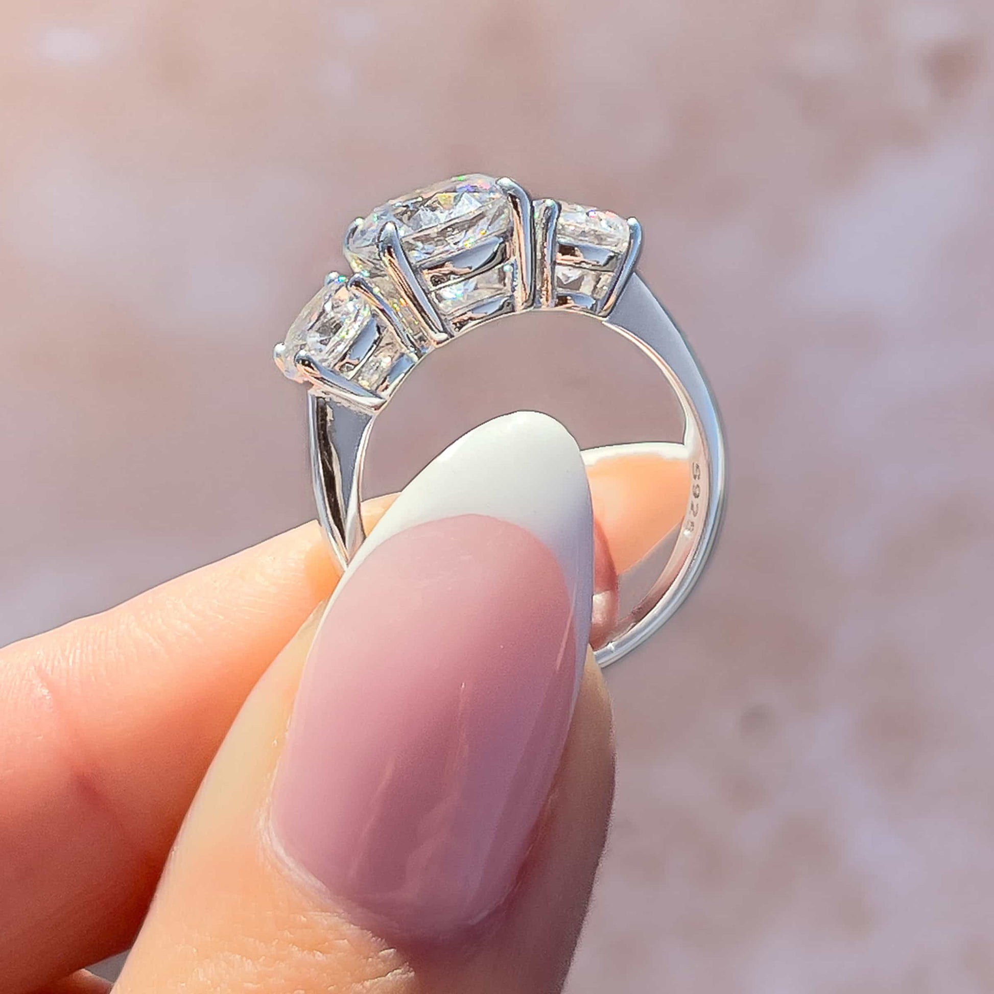 1.22 CT Elongated Cushion Solitaire Moissanite Engagement Ring